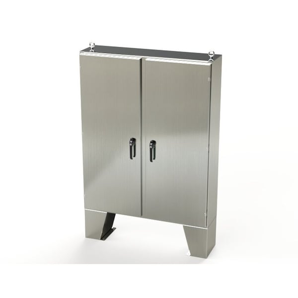 3 Point Latch with Padlock/Keylock Handle Electrical Enclosures, 60 in H, 12 in D, 48 in W